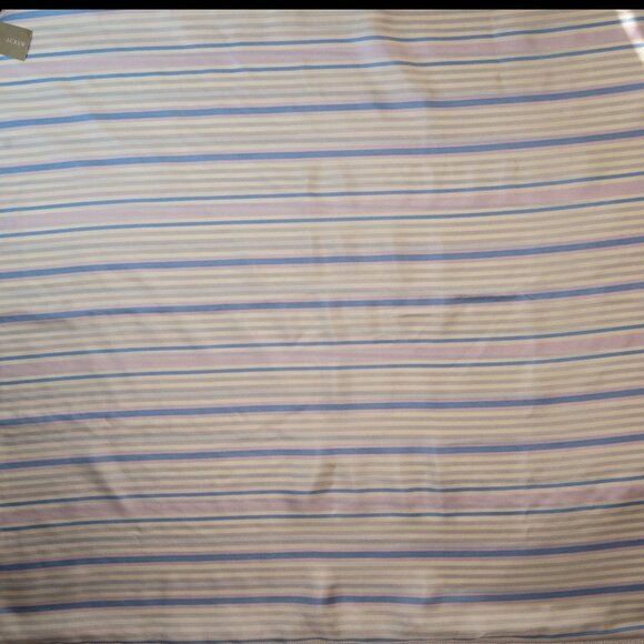 J.Crew 100% Silk Infinity Scarf NWT | Pastel Stripes Lightweight Luxe - Picture 7 of 7